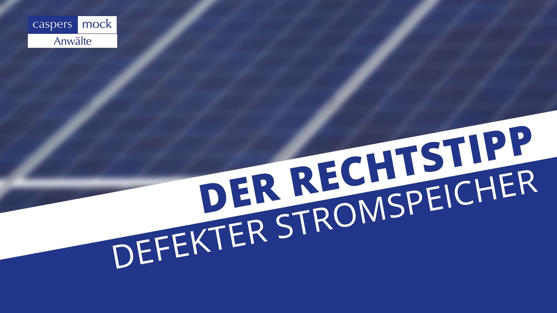 Was tun bei einem defekten Stromspeicher?