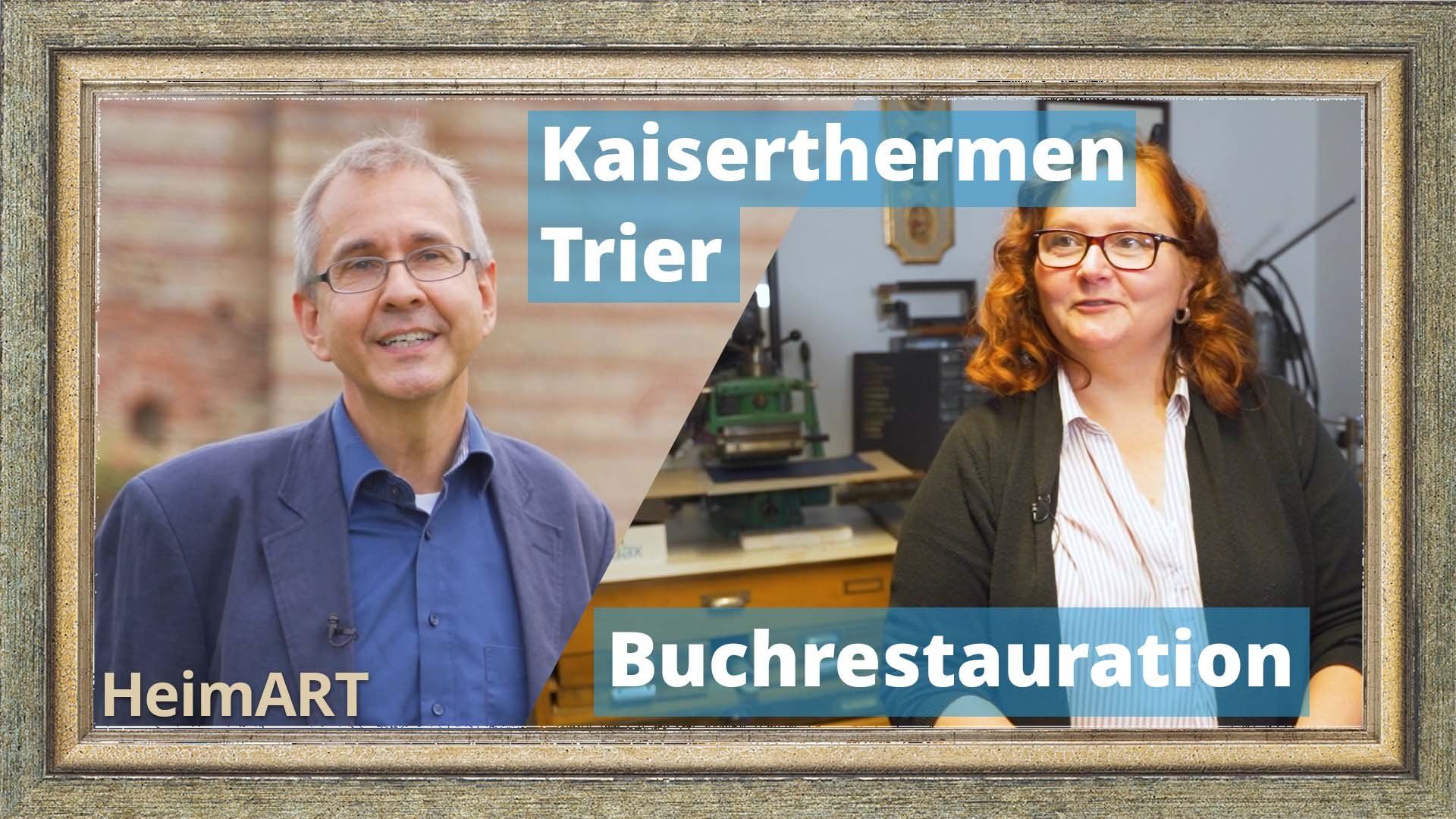 HeimArt: Alte Buchbindetechniken & die Kaiser-Thermen in Trier