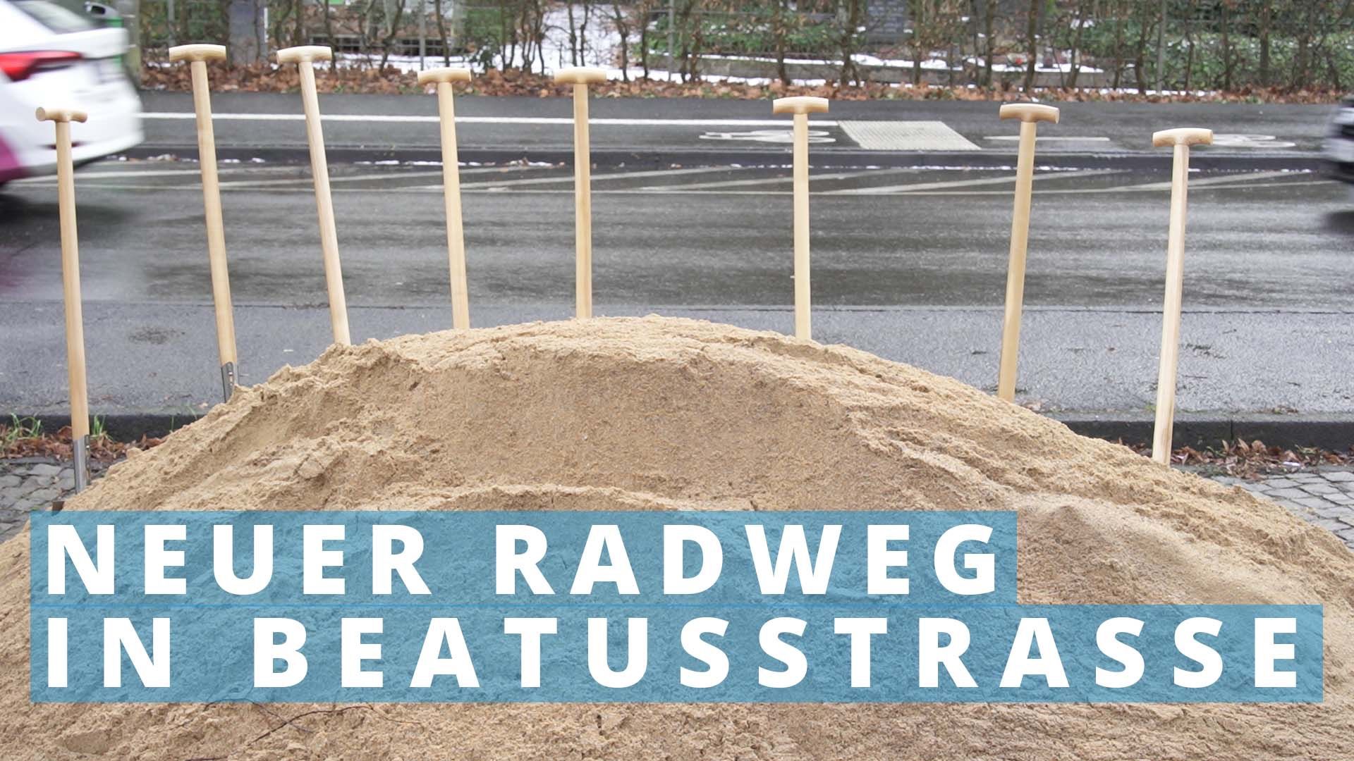 Neuer Radweg in der Beatusstraße