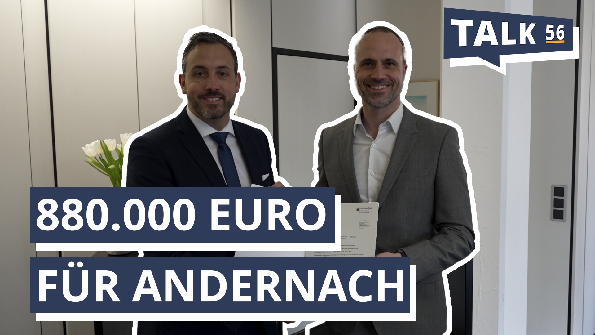 Minister Hoch übergibt Förderbescheid für Andernach