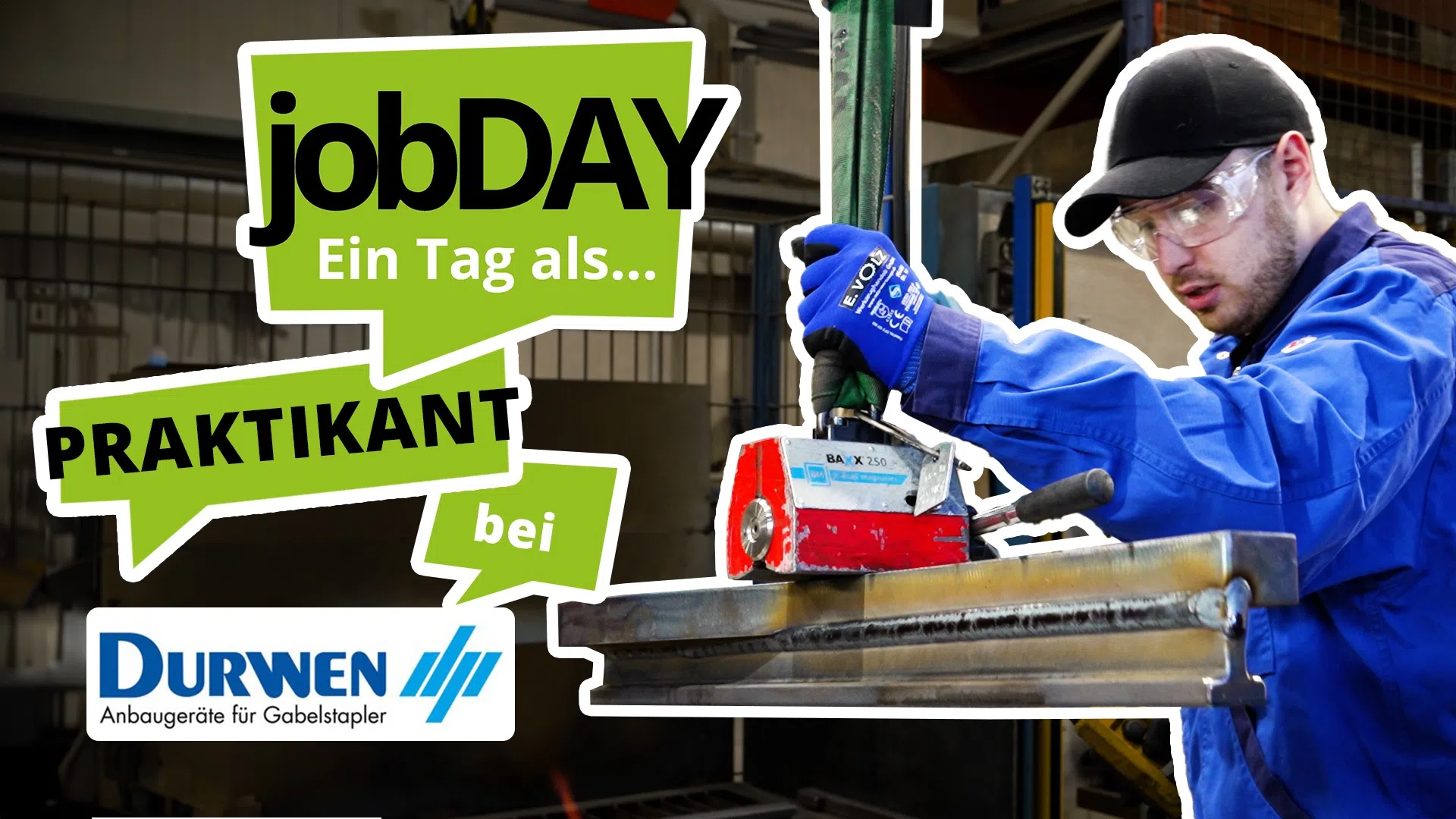 jobDAY, unser Redakteur Rafael heute bei Durwen Maschinenbau