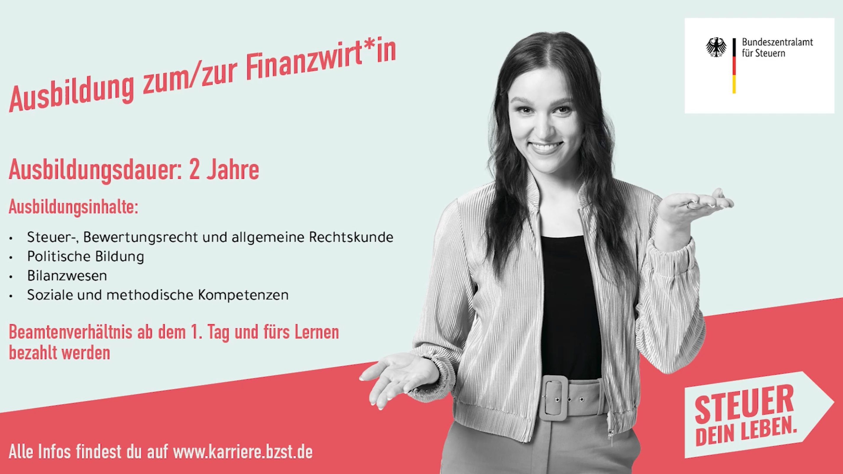 Dein Job, deine Zukunft, beim Bundeszentralamt für Steuern