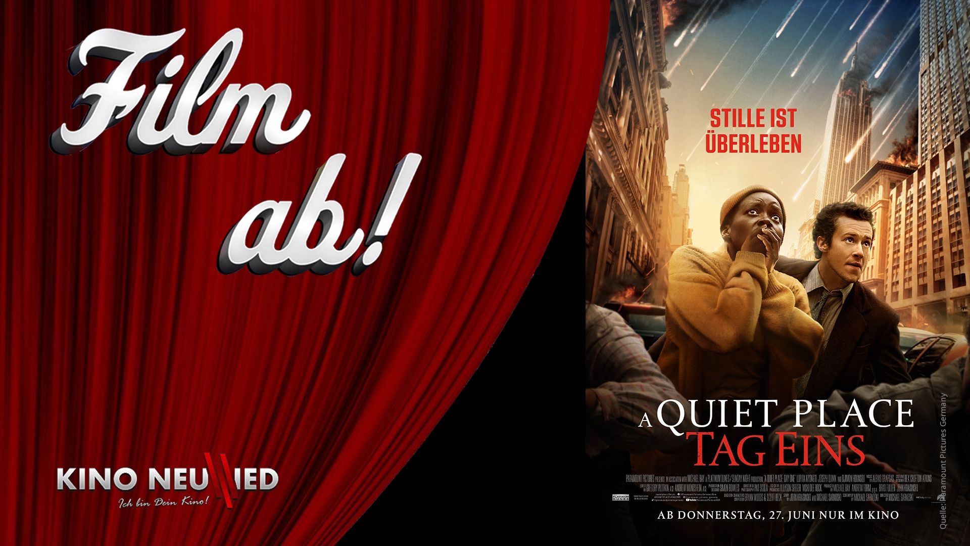 Garantierter Nervenkitzel: A Quiet Place: Tag Eins - Film ab! das Kinomagazin