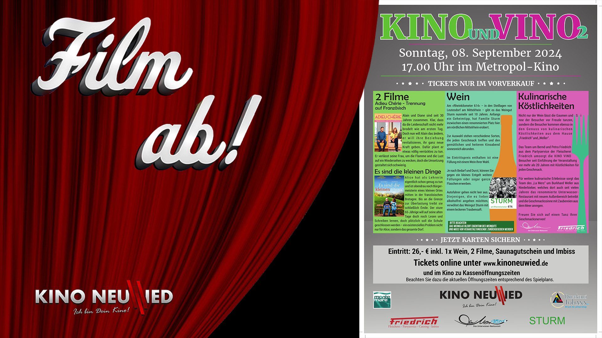 Film ab! - Kino und Vino