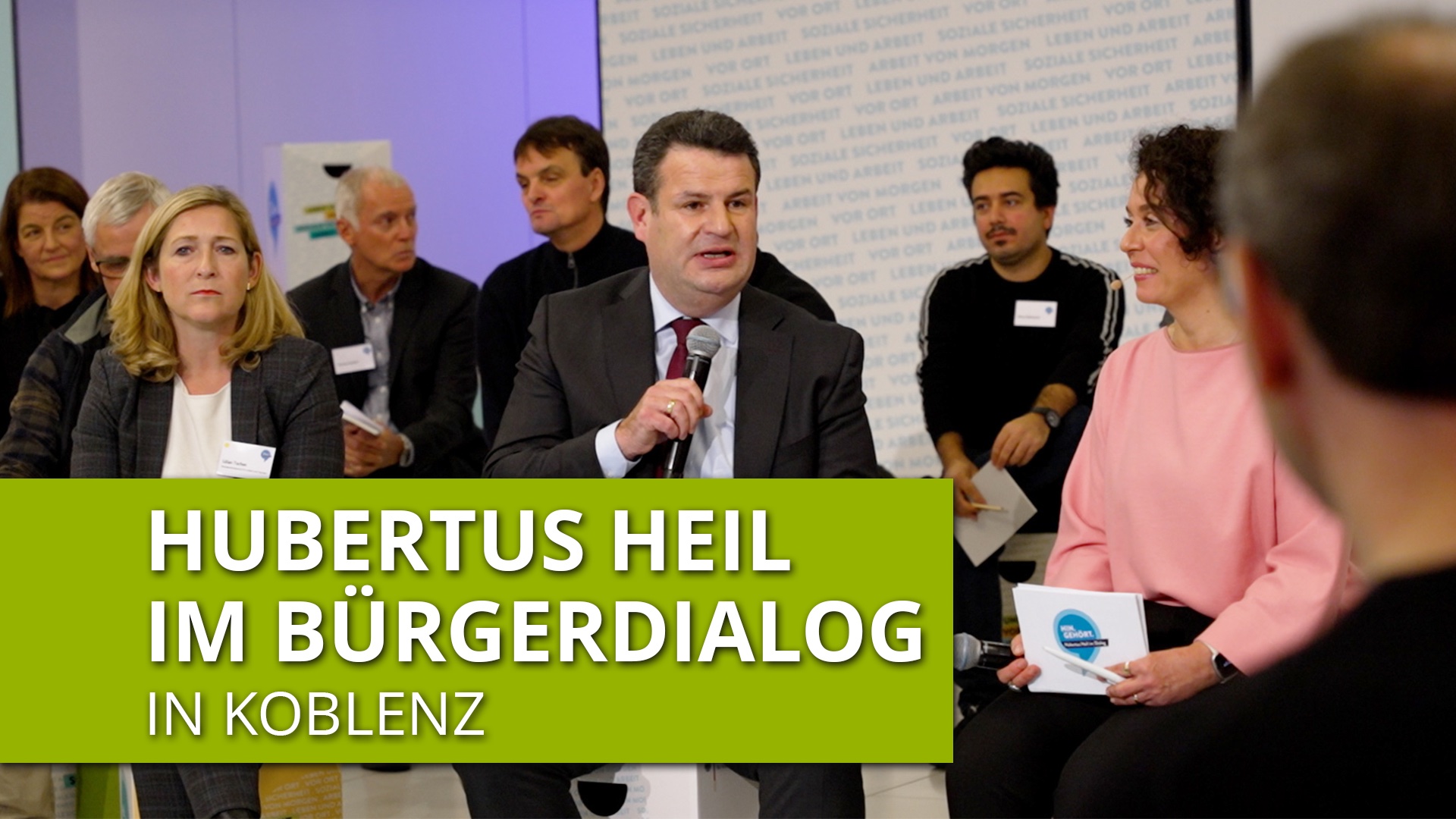 Koblenz: Bundesminister Hubertus Heil im Bürgerdialog