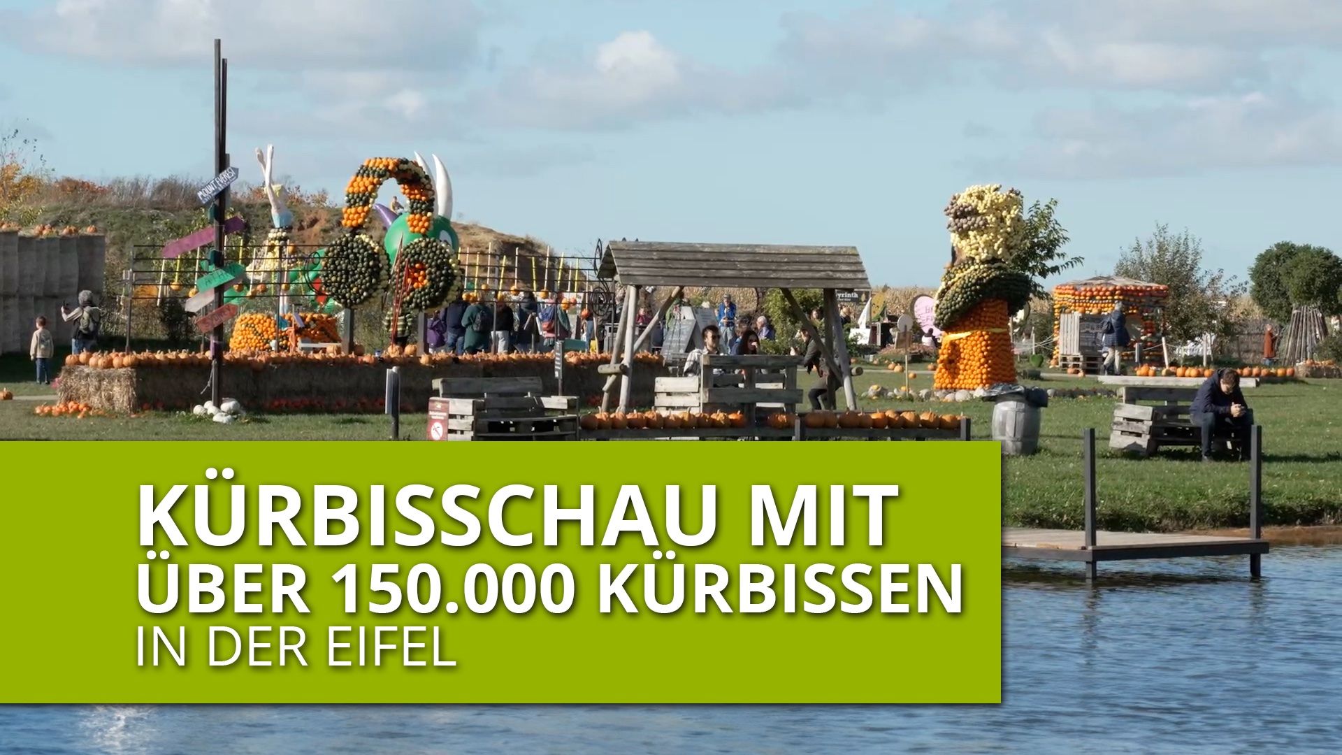 Kürbisschau mit über 150.000 Kürbissen 