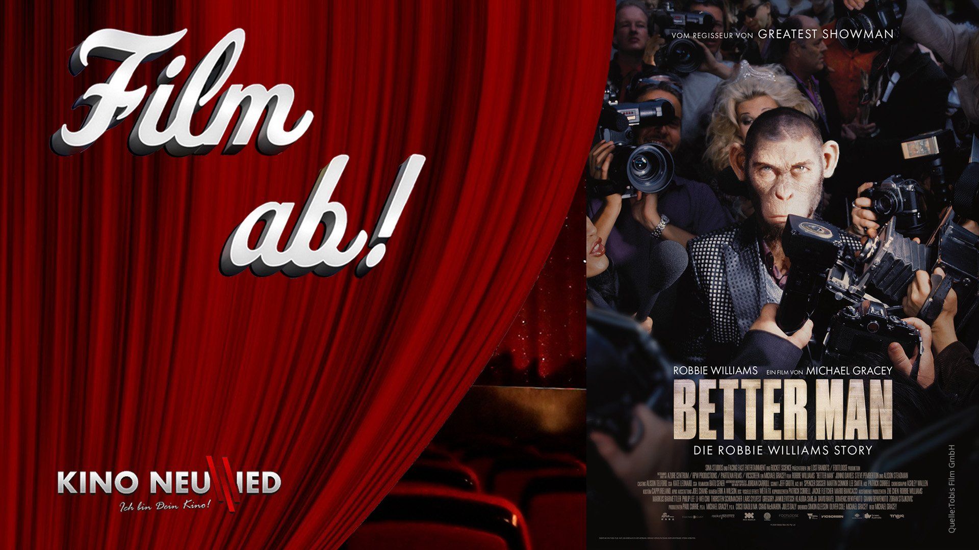 Film ab: Better Man - Die Robbie Williams Story