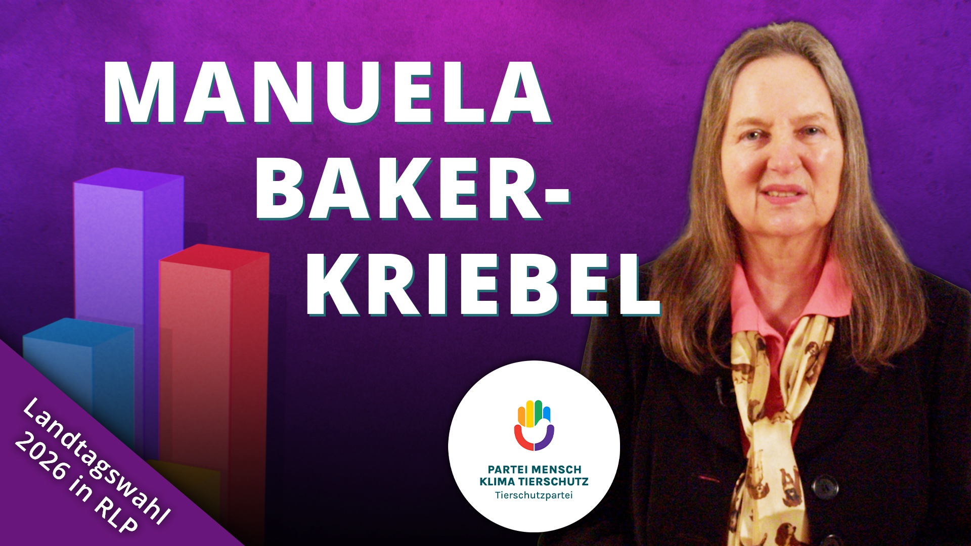 Landtagswahlen 2026 in Rheinland-Pfalz | Manuela Baker-Kriebel - PARTEI MENSCH KLIMA TIERSCHUTZ