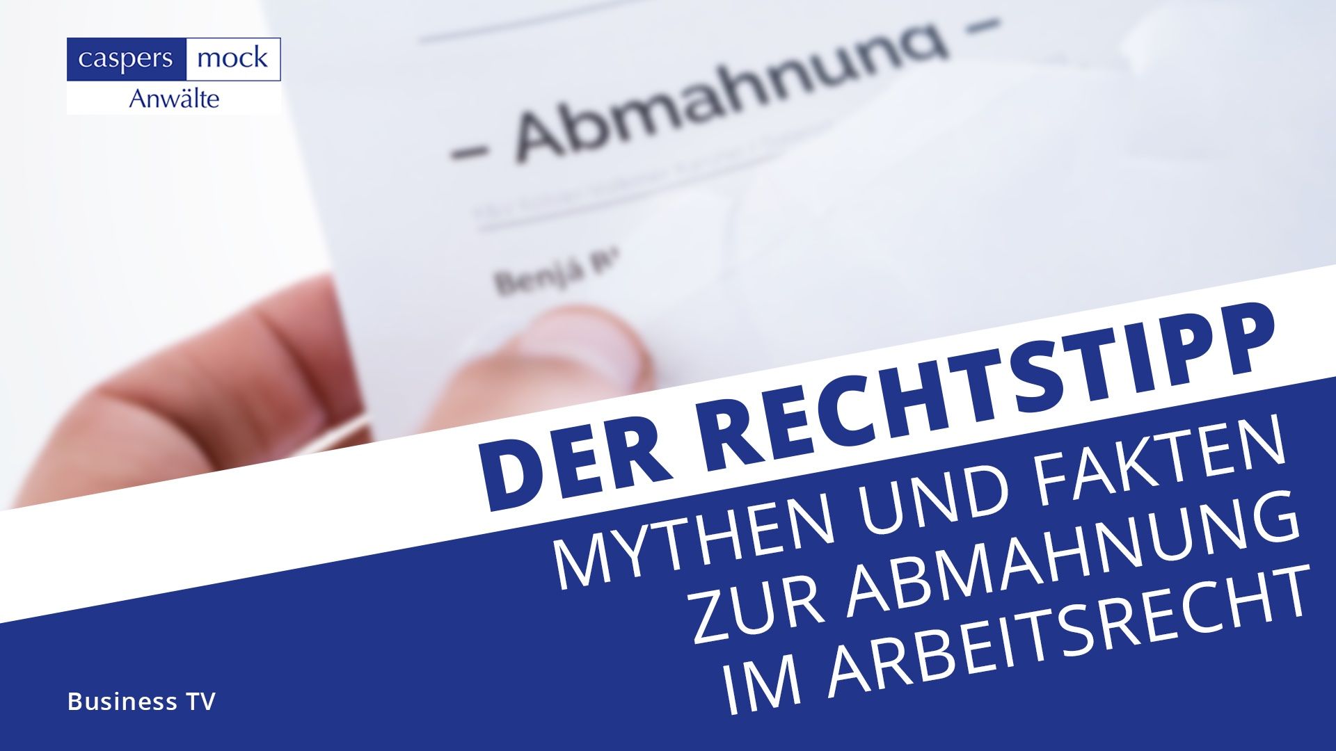 Business TV | Faktencheck: Abmahnung