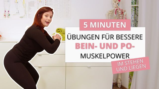 Übungen zur Verbesserung der Bein- und Pomuskelpower 