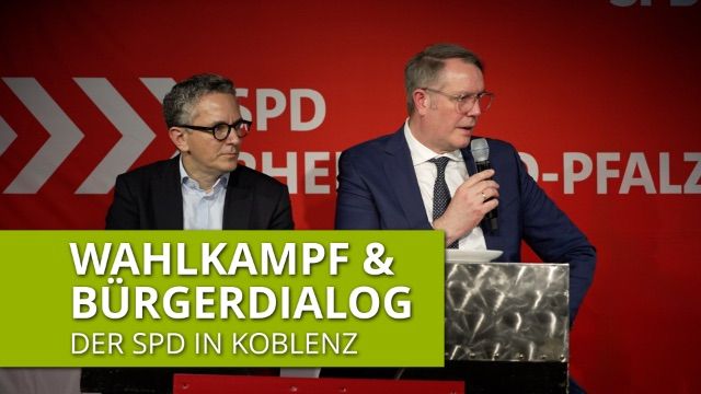 Wahlkampftour der SPD: Alexander Schweitzer zu Gast in Koblenz