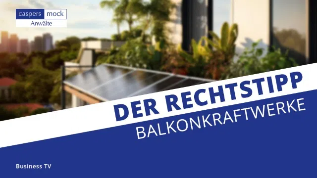 Business TV | Balkonkraftwerke