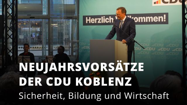 Neujahrsvorsätze der CDU Koblenz