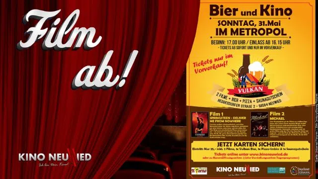 Film ab! - Bier und Kino im Metropol-Kino Neuwied Film ab! - Bier und Kino im Metropol-Kino Neuwied