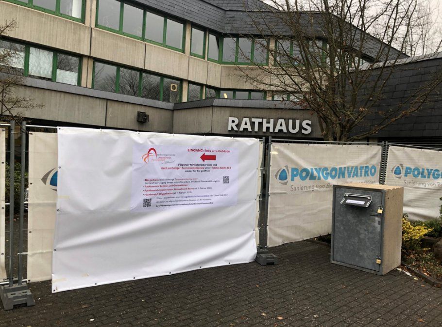 Rathaus Altenkirchen zum Teil wieder offen Rathaus Altenkirchen zum Teil wieder offen