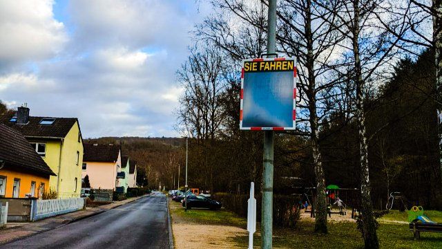 Geschwindigkeitsmessanlage in Friedrichssegen