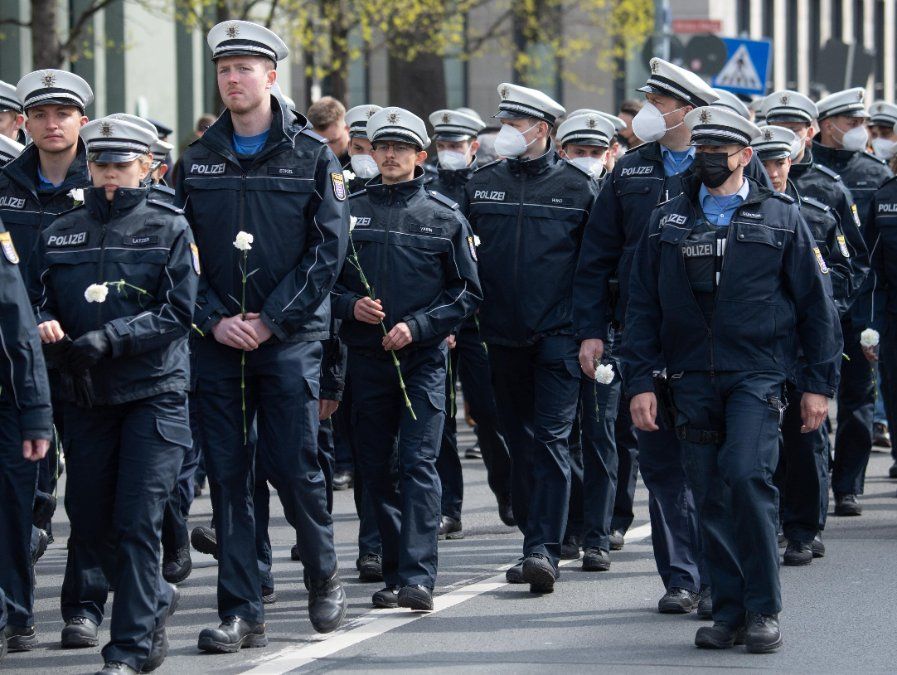 Polizisten gedenken in Mainz ihrer getöteten Kollegen