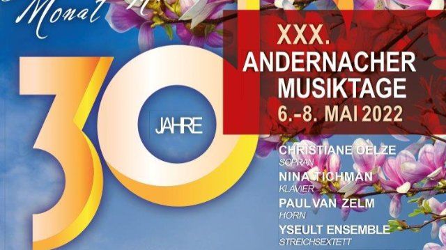 Andernacher Musiktage: Jubiläumsfest auf Burg Namedy