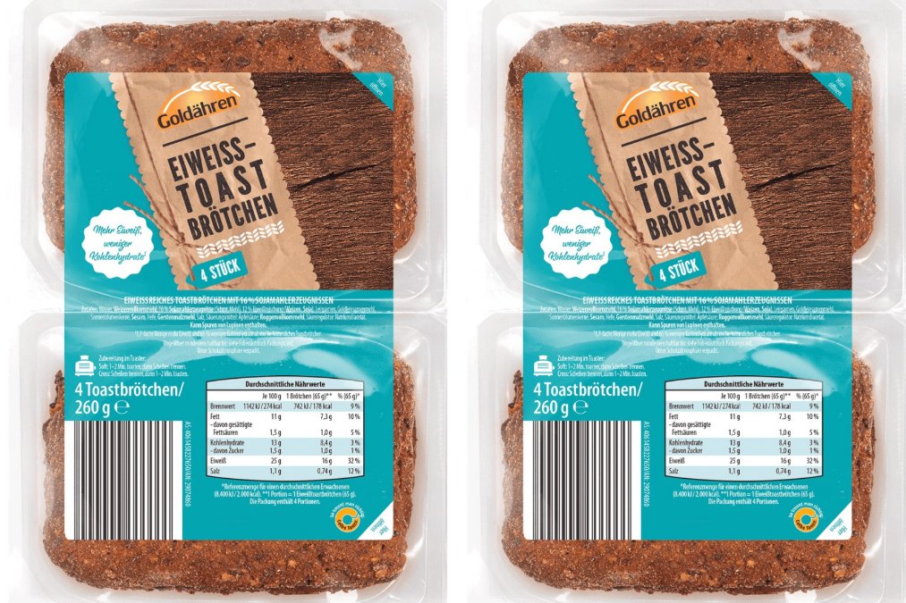 Warnung vor Verzehr von Eiweiß-Toastbrötchen von Aldi Süd