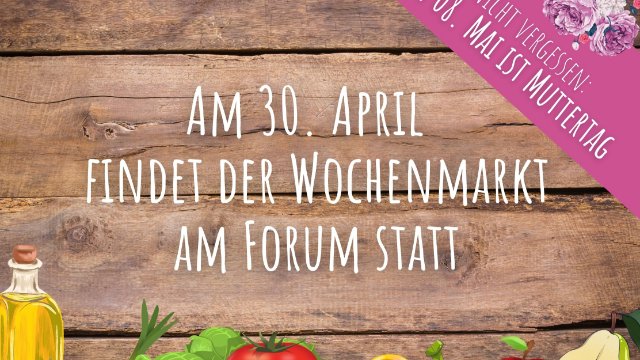 Wochenmarkt am Forum 