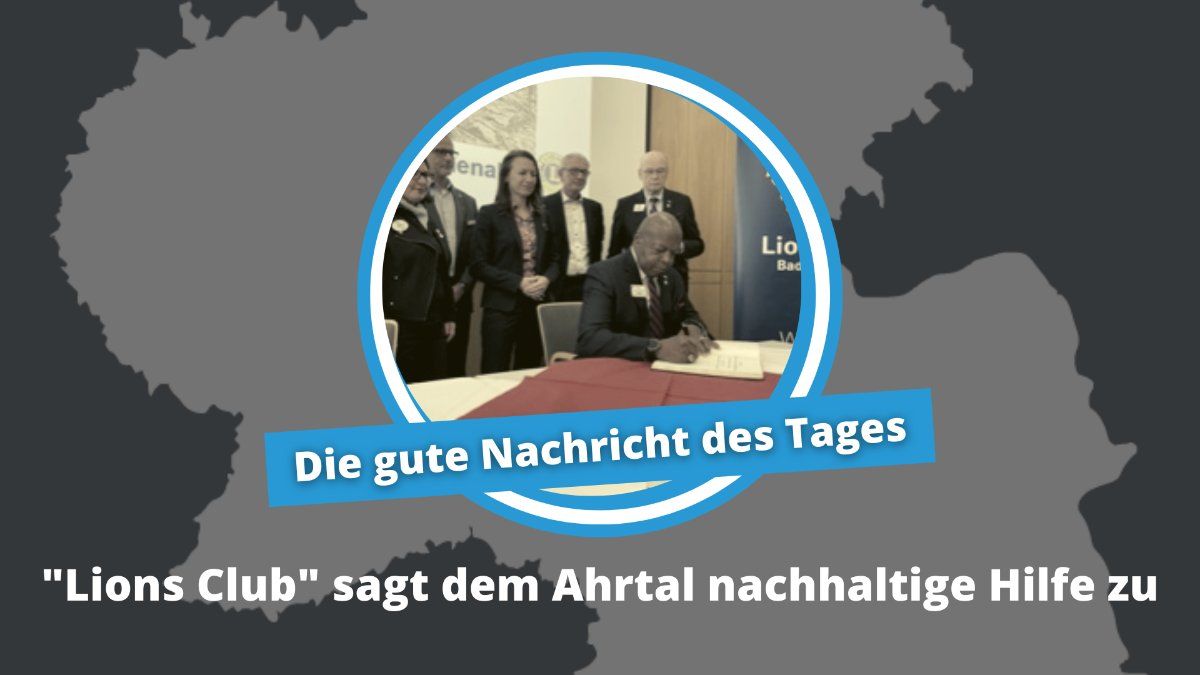 "Lions Club" sagt dem Ahrtal nachhaltige Hilfe zu "Lions Club" sagt dem Ahrtal nachhaltige Hilfe zu