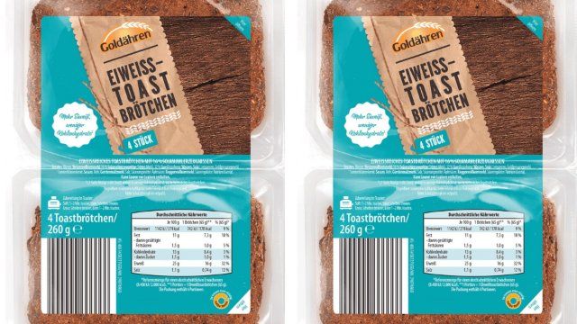 Warnung vor Verzehr von Eiweiß-Toastbrötchen von Aldi Süd