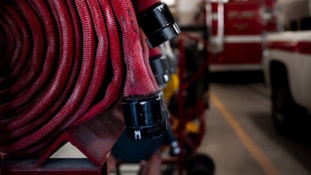 Feuer auf dem Dach der Kreisverwaltung Ahrweiler