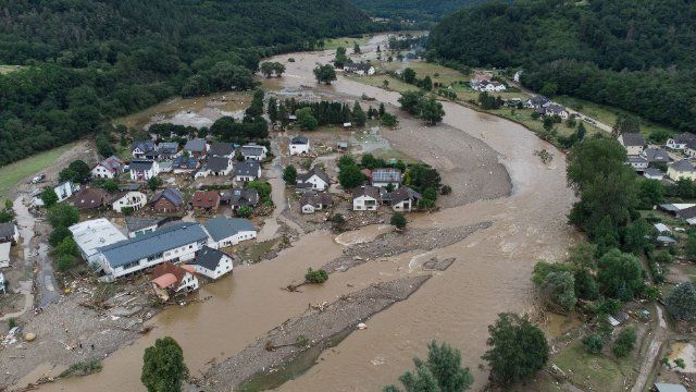 Trauerbeflaggung zum Jahrestag der Flutkatastrophe