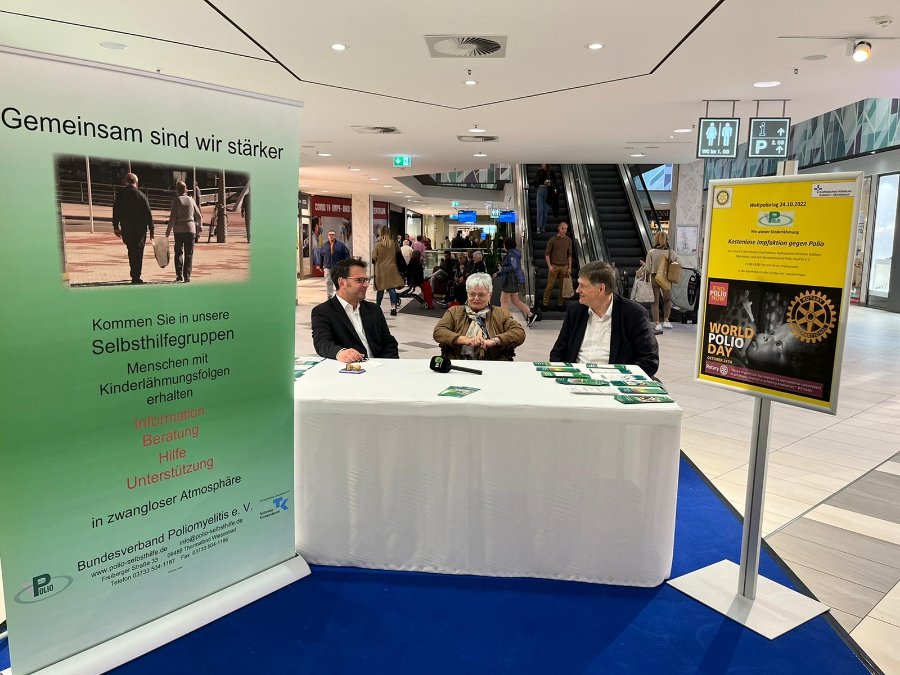 Nie wieder Kinderlähmung - Polio-Impfung im Löhr-Center Nie wieder Kinderlähmung - Polio-Impfung im Löhr-Center