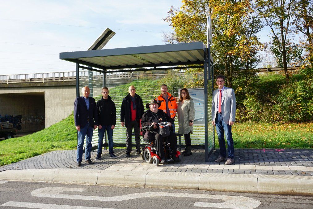 Ausbau der Haltestelle Bernardshof abgeschlossen Ausbau der Haltestelle Bernardshof abgeschlossen