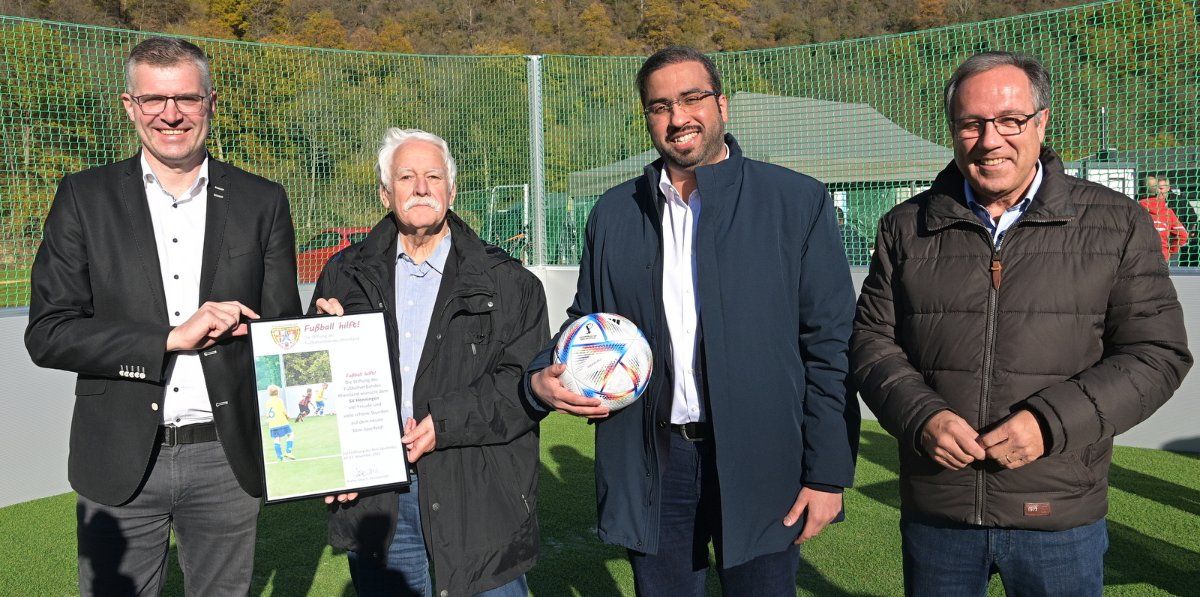 WM 2022-Ausrichter Katar unterstützt FVR-Stiftung beim Wiederaufbau der Fußballvereine im Ahrtal