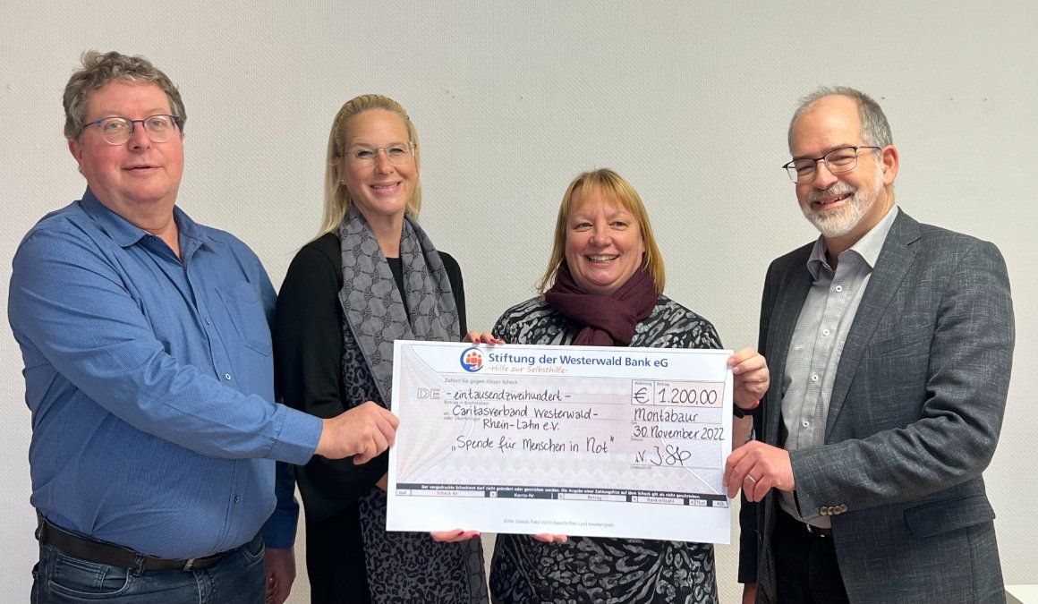 Stiftung der Westerwald Bank unterstützt Caritas-Aktion Stiftung der Westerwald Bank unterstützt Caritas-Aktion