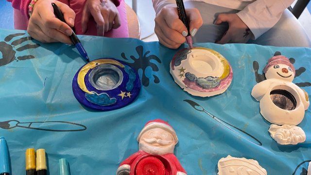 Weihnachtsbasteln im Kinder- und Jugendtreff in St. Sebastian 