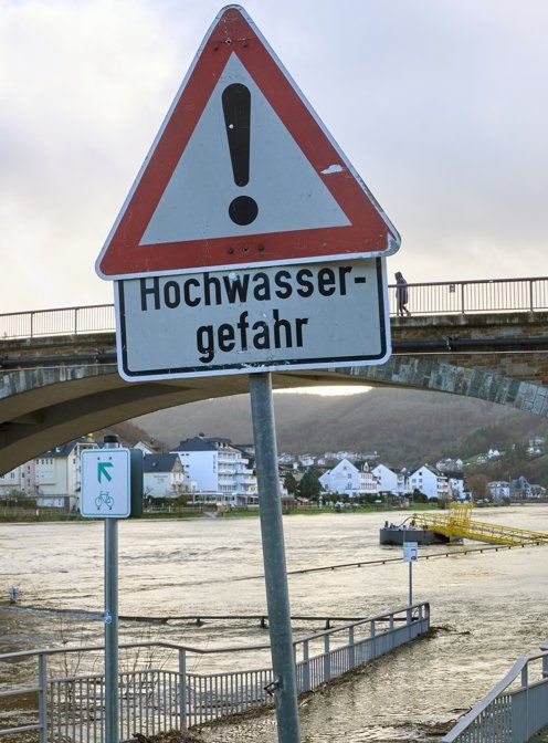 Hochwasser an der Mosel