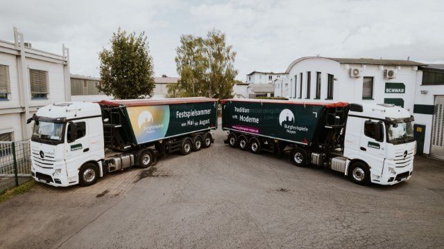 Mobile Werbung für die Burgfestspiele