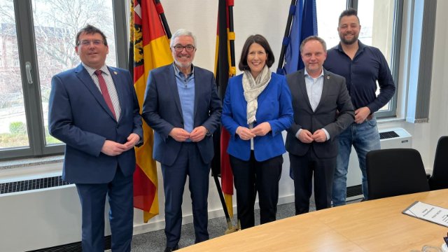 Brückensanierung: OB Siefert im Austausch mit Verkehrsministerin Daniela Schmitt
