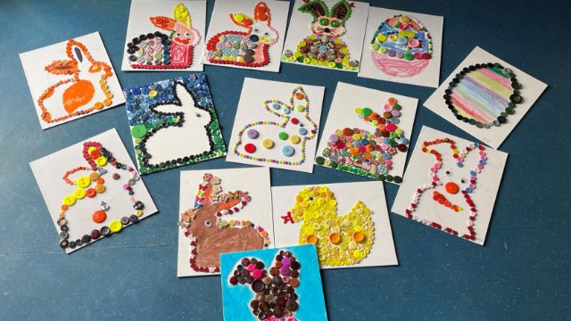 Osterbasteln im Kinder- und Jugendtreff in St. Sebastian