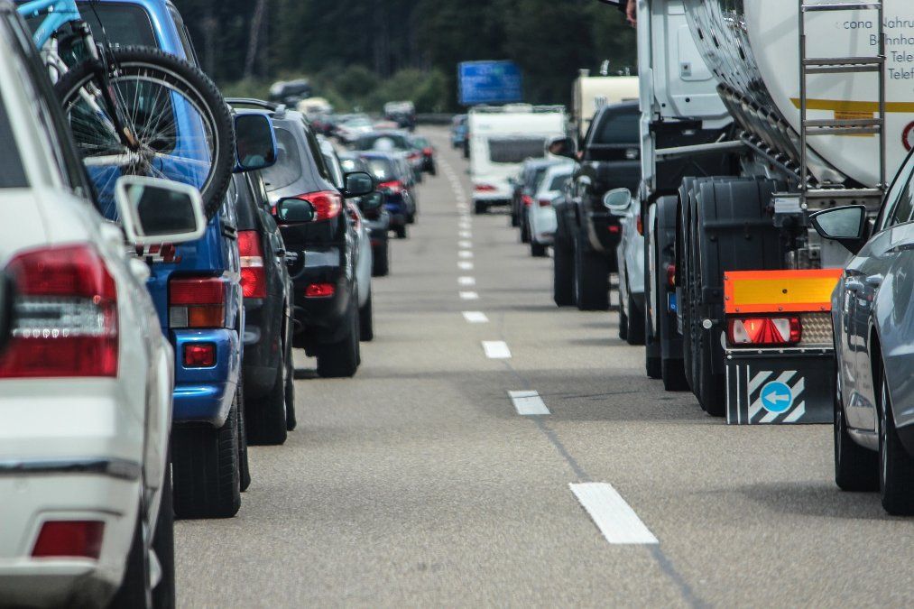 Autofahrer nutzen Rettungsgasse