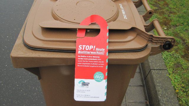 Biotonnen: Austausch des Filtermaterials startet