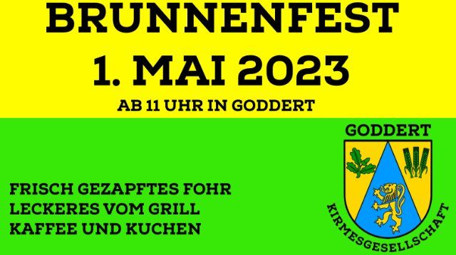 Brunnenfest am 1. Mai in Goddert