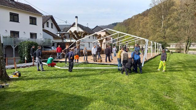 Aufbau in Rekordzeit