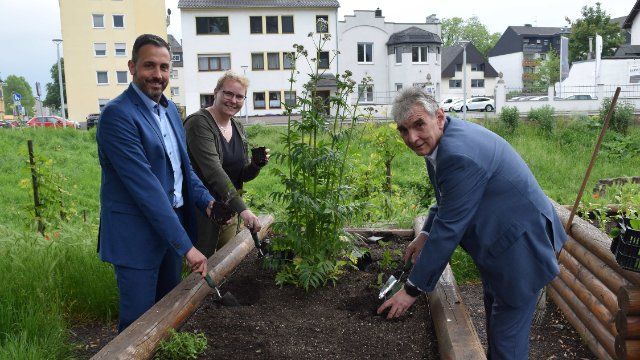 Hochbeete zieren die Essbare Stadt in Andernach