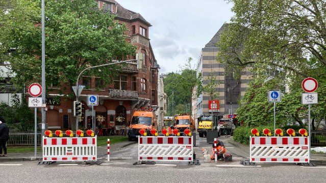 Schenkendorfplatz – Sperrung bereits vollzogen