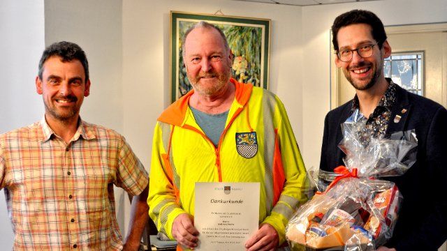 Andreas Fuchs feiert 25-jähriges Dienstjubiläum im Bauhof Nassau 