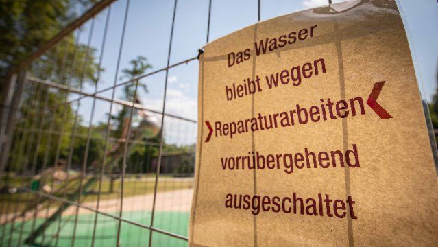 Wasserspielplatz vorerst außer Betrieb