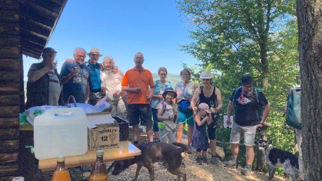 Tolle Stimmung bei der Lahn-Westerwald-Wanderung in Dausenau