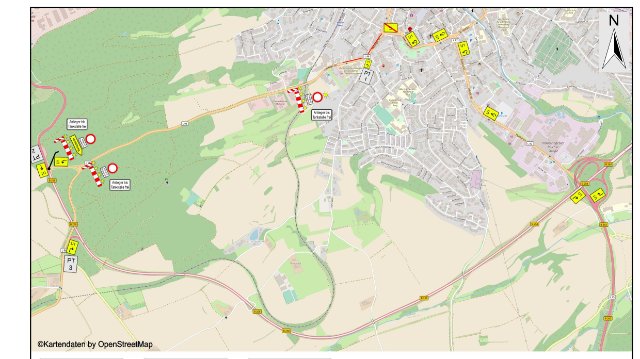 Tiefbauarbeiten in der Kelberger Straße 