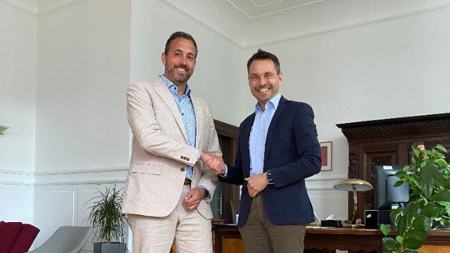 David Langner empfängt OB Greiner