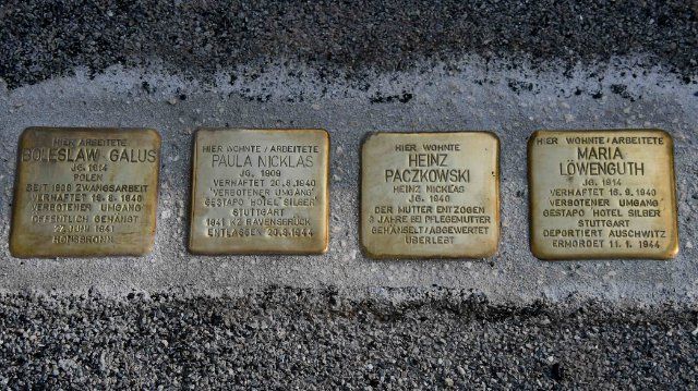 Stolperstein in Bronn erinnert an Maria Löwenguth aus Montabaur 