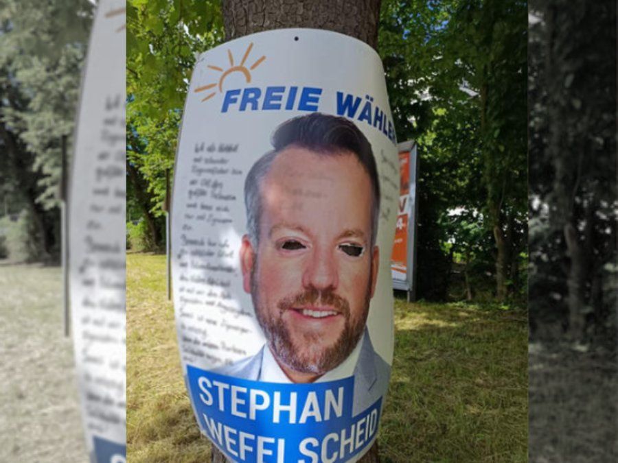 Beschmierte und beschädigte Wahlplakate beschäftigen Ermittler Beschmierte und beschädigte Wahlplakate beschäftigen Ermittler